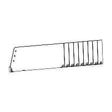 Avdelare Brytbar 285-485 x120mm – Butiksutrustning från Butiksprofil