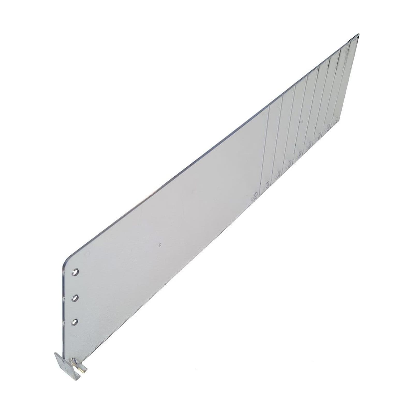 Avdelare 460 x120mm, till glidhylla – Butiksutrustning från Butiksprofil