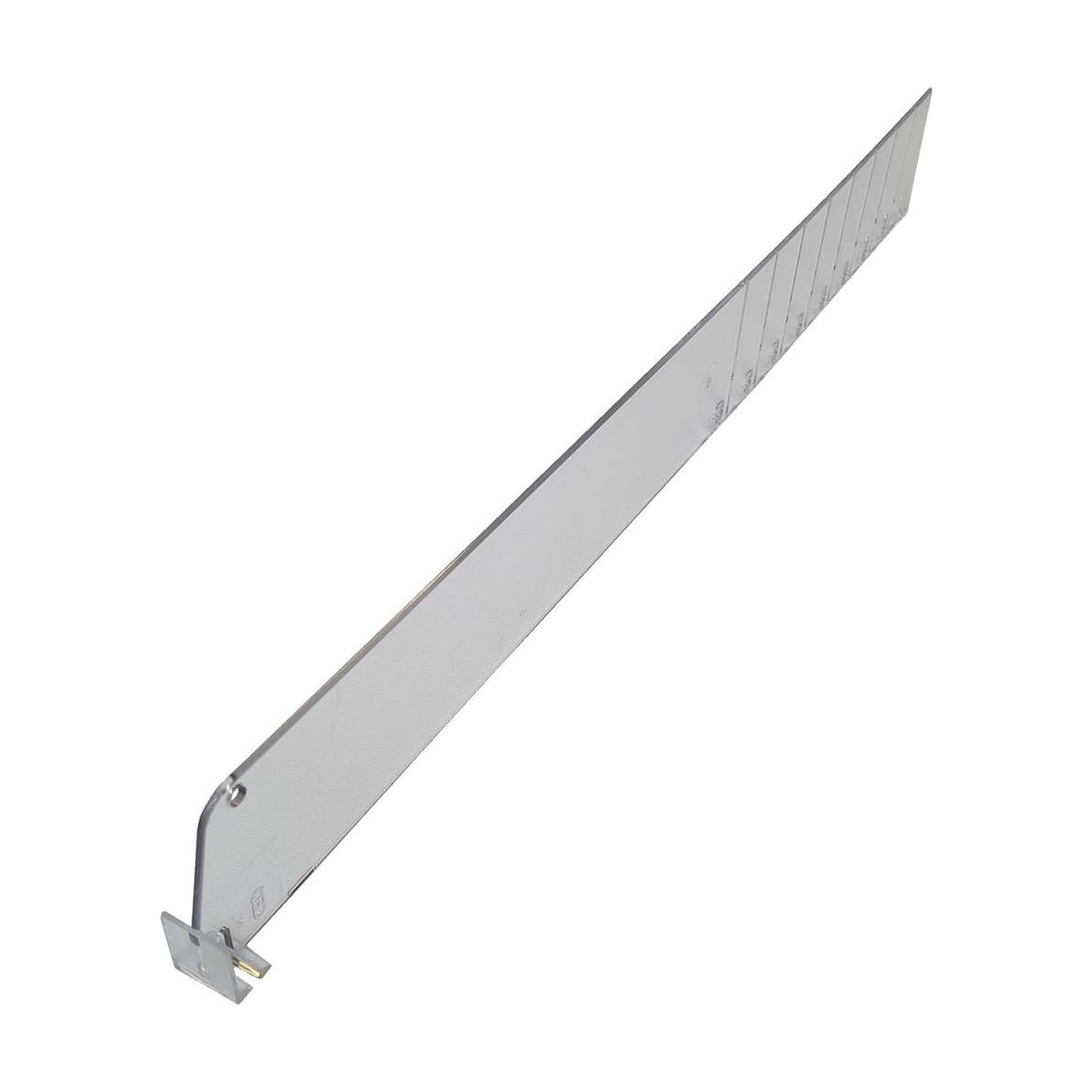 Avdelare 460 x60mm, till glidhylla – Butiksutrustning från Butiksprofil