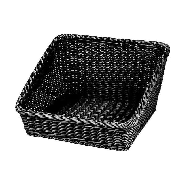 Brödkorg 43x43x24/10cm, Svart – Varuexponering från Butiksprofil