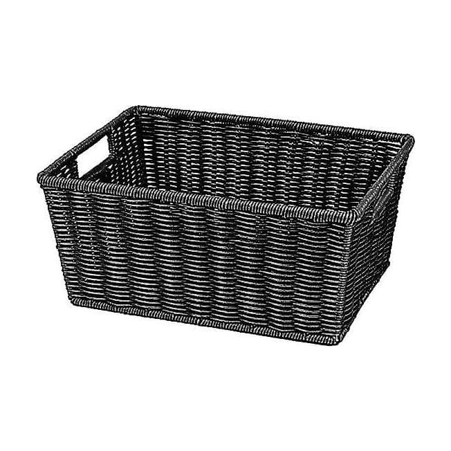Frukt & Grönt korg Halv, Svart 40x30x18cm – Varuexponering från Butiksprofil