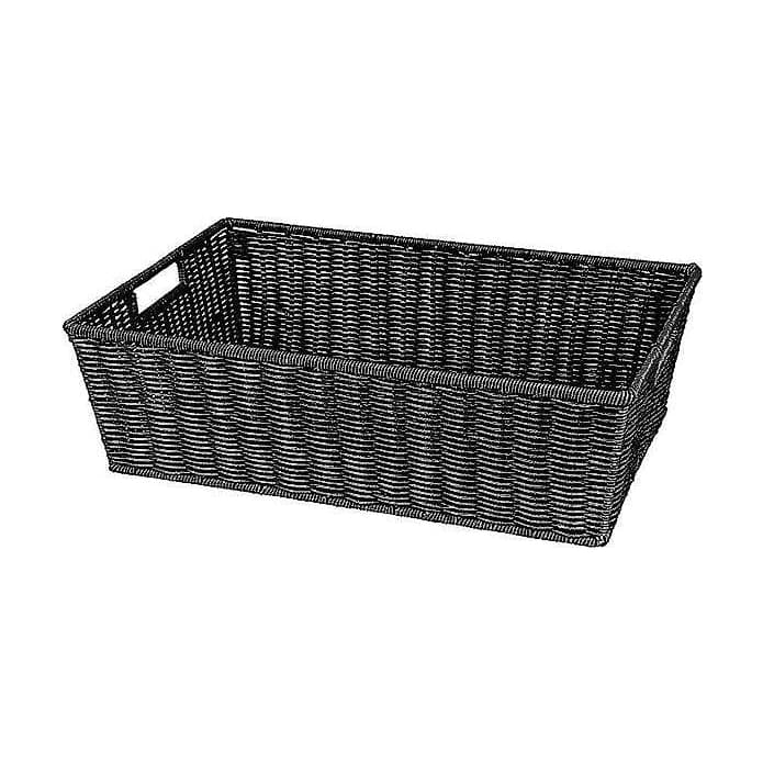 Frukt & Grönt korg Hel, Svart 60x40x18cm – Varuexponering från Butiksprofil