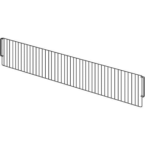Trådavdelare Svart , Helpall 800x200mm – Varuexponering från Butiksprofil