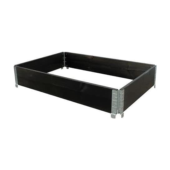 Lastpall 120x80cm Svart – Varuexponering från Butiksprofil