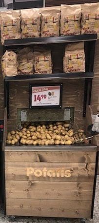Potatis/Lökexponering, Löspotatis – Varuexponering från Butiksprofil