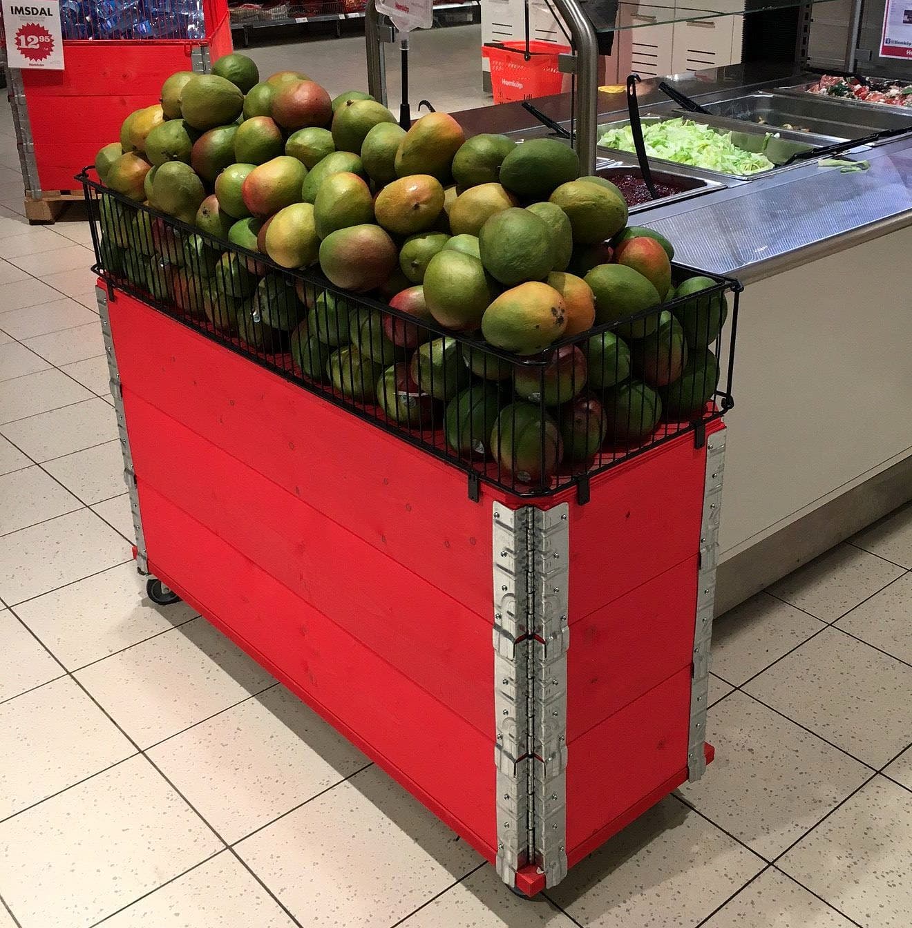 Pallexponering 120x40cm, Färg – Varuexponering från Butiksprofil