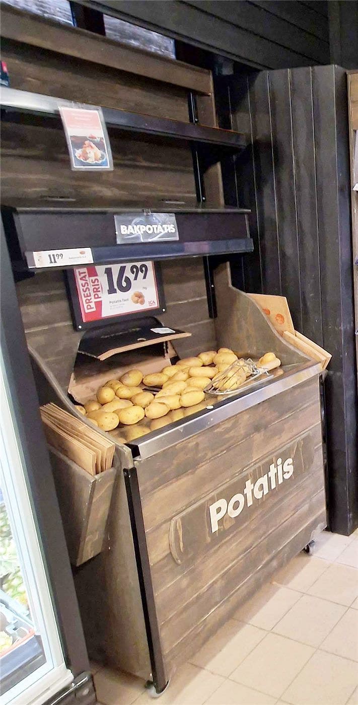 PANEL Exponering, Löspotatis – Varuexponering från Butiksprofil