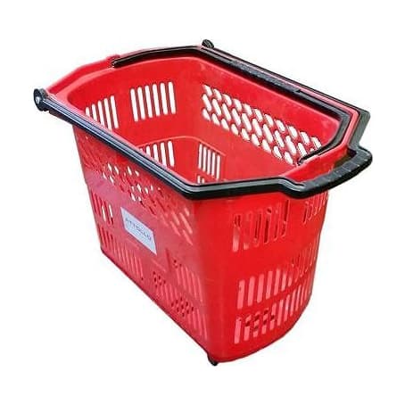 Kundkorg med hjul 55 L Röd – Kundkorgar & vagnar från Butiksprofil