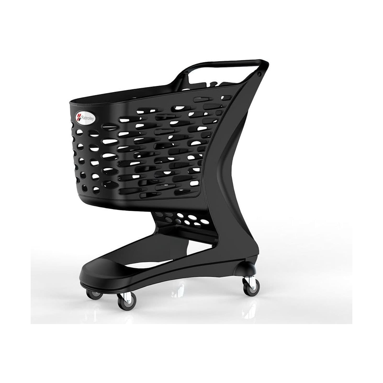 Kundvagn Mini EKO Svart, 90L Barnsits – Kundkorgar & vagnar från Butiksprofil