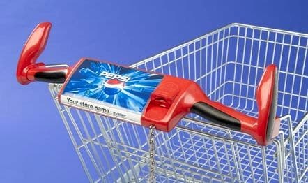 Kundvagnshandtag Rela XT, Display – Kundkorgar & vagnar från Butiksprofil