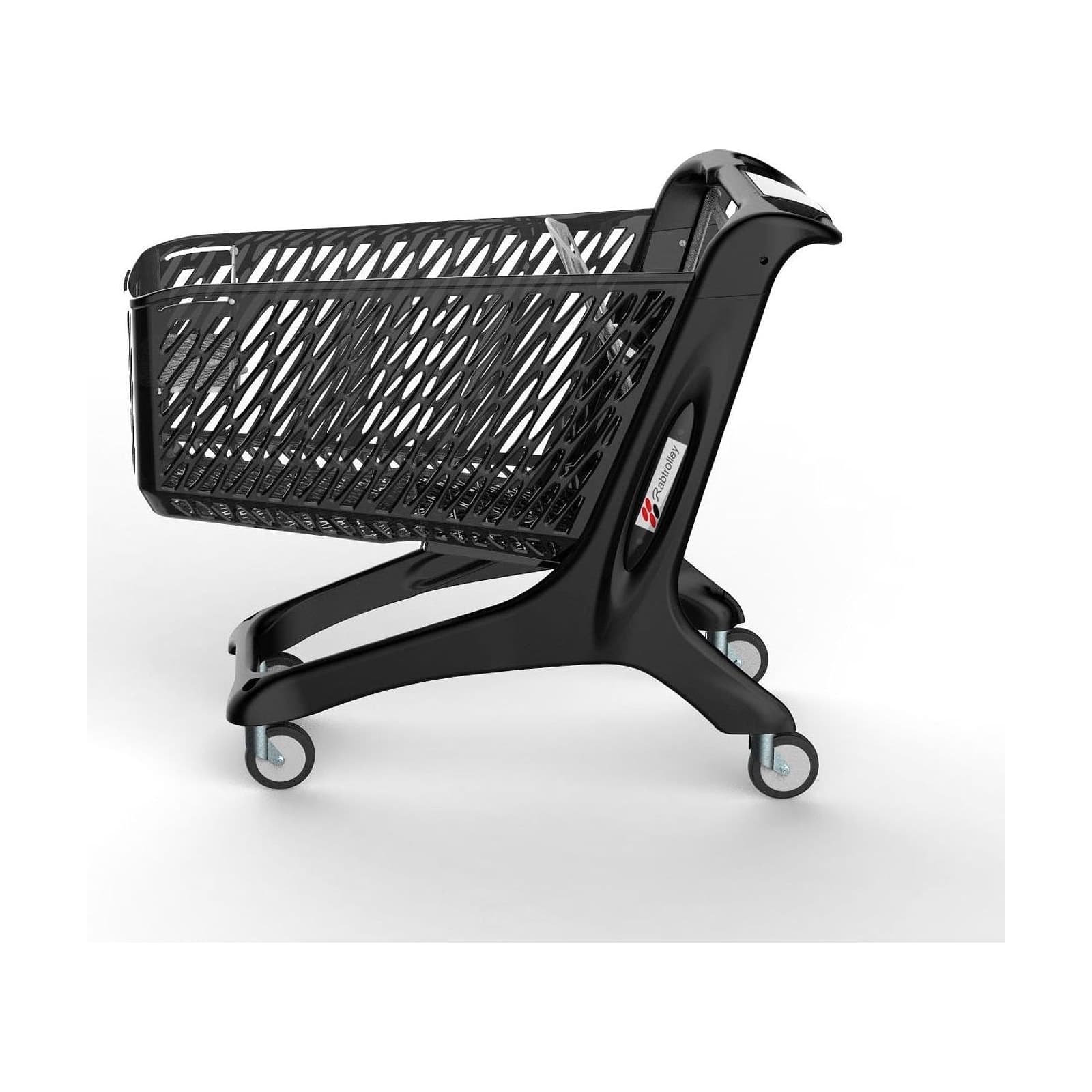Kundvagn Maxi EKO, Svart 210L – Kundkorgar & vagnar från Butiksprofil