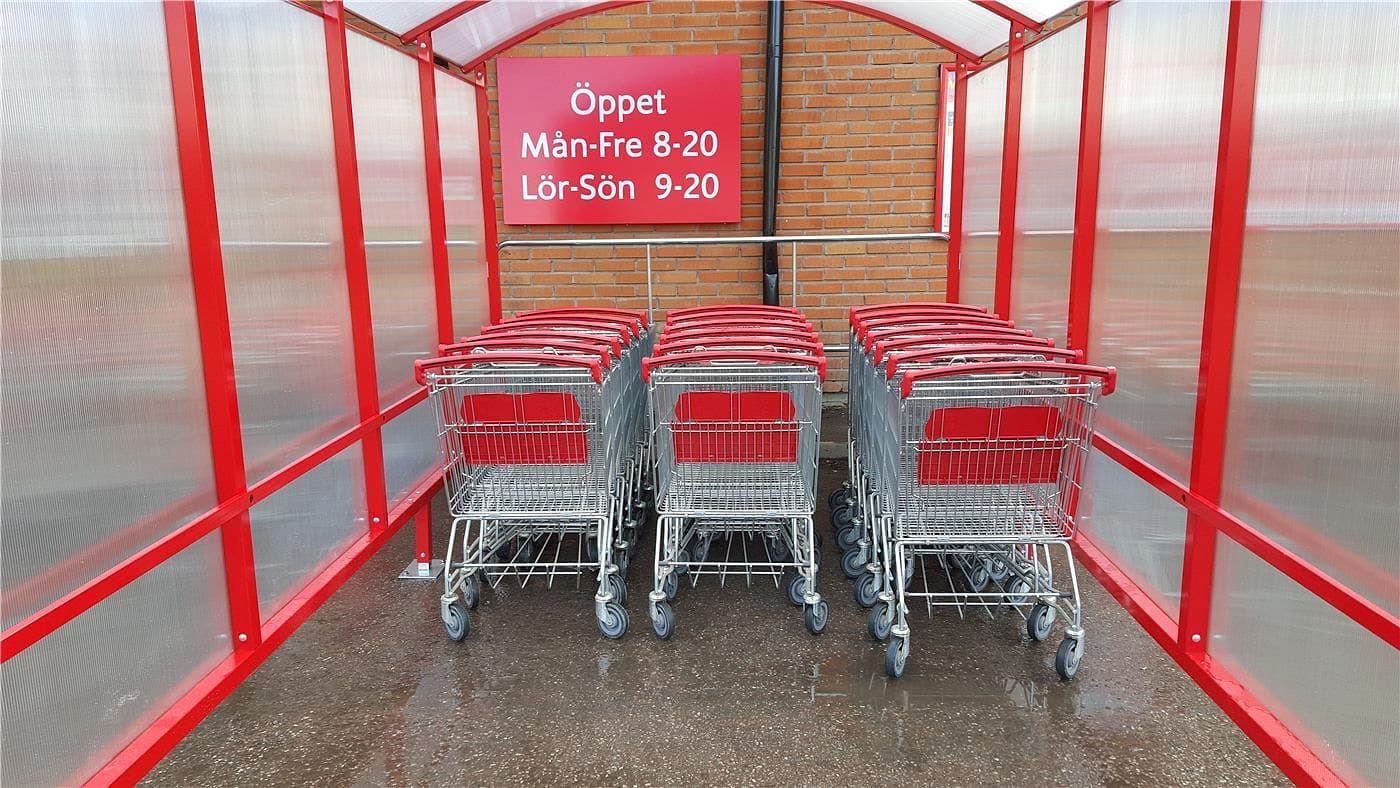 Kundvagnsgarage 5m 5100x2550mm – Kundkorgar & vagnar från Butiksprofil