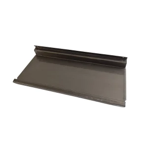 Plåthylla 280x100mm spårpanel, mörk klarlack